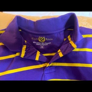 Men’s Polo, LSU; Purple and Gold